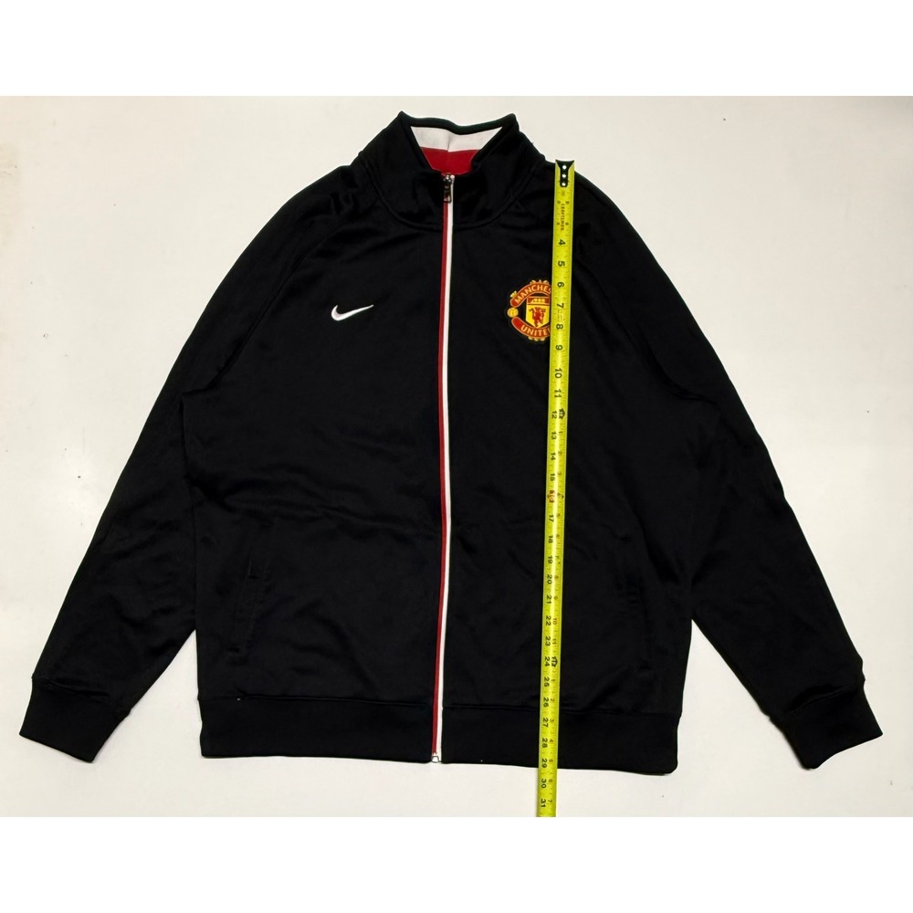 Nike Manchester United Track Jacket Mens XXL Black Full Zip Soccer Warm Up Top